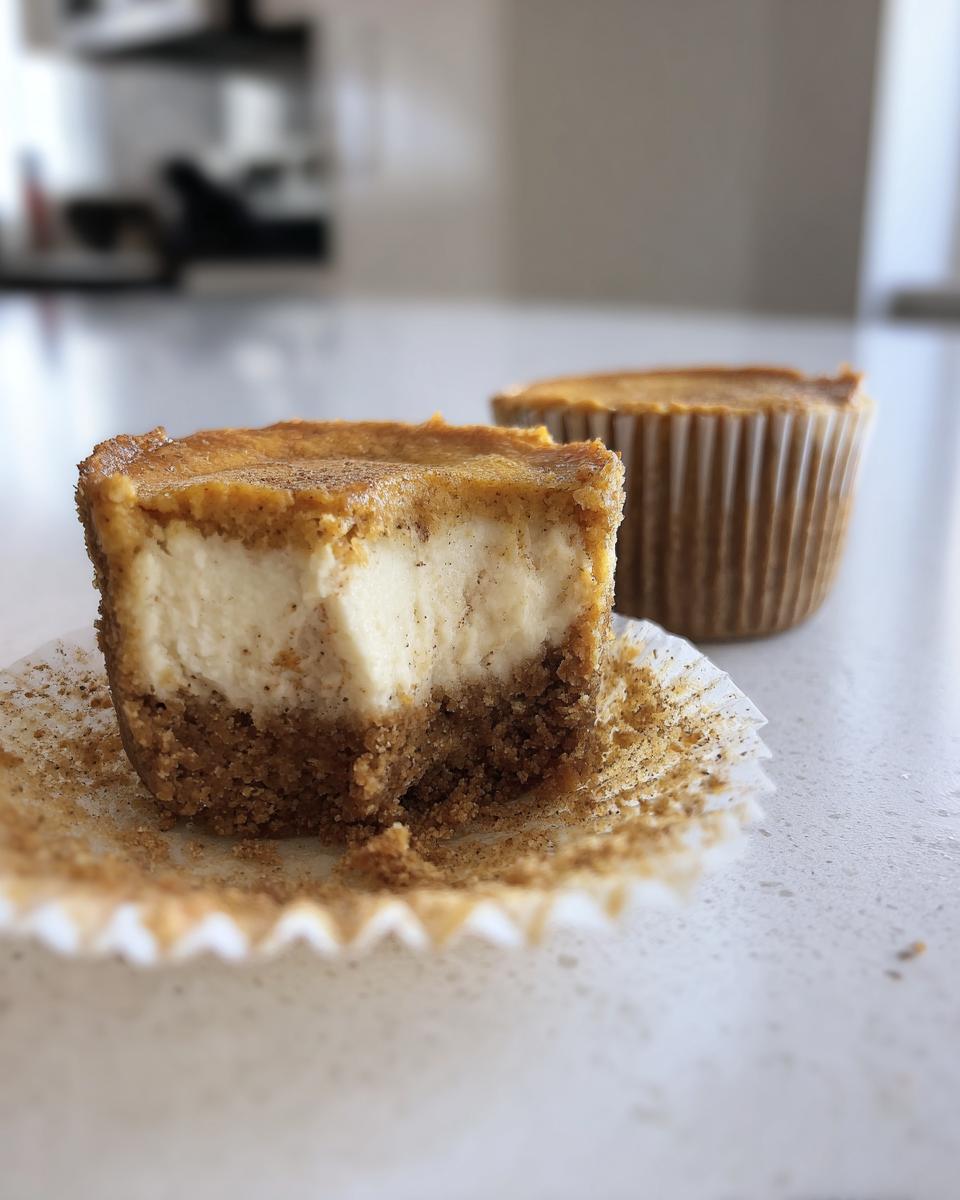 Healthy Pumpkin Cheesecakes - detail 1