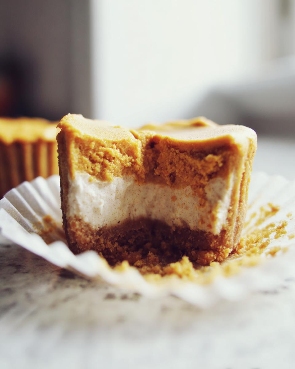 Healthy Pumpkin Cheesecakes - detail 2