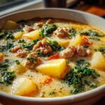 Healthy Slow Cooker Zuppa Toscana Soup