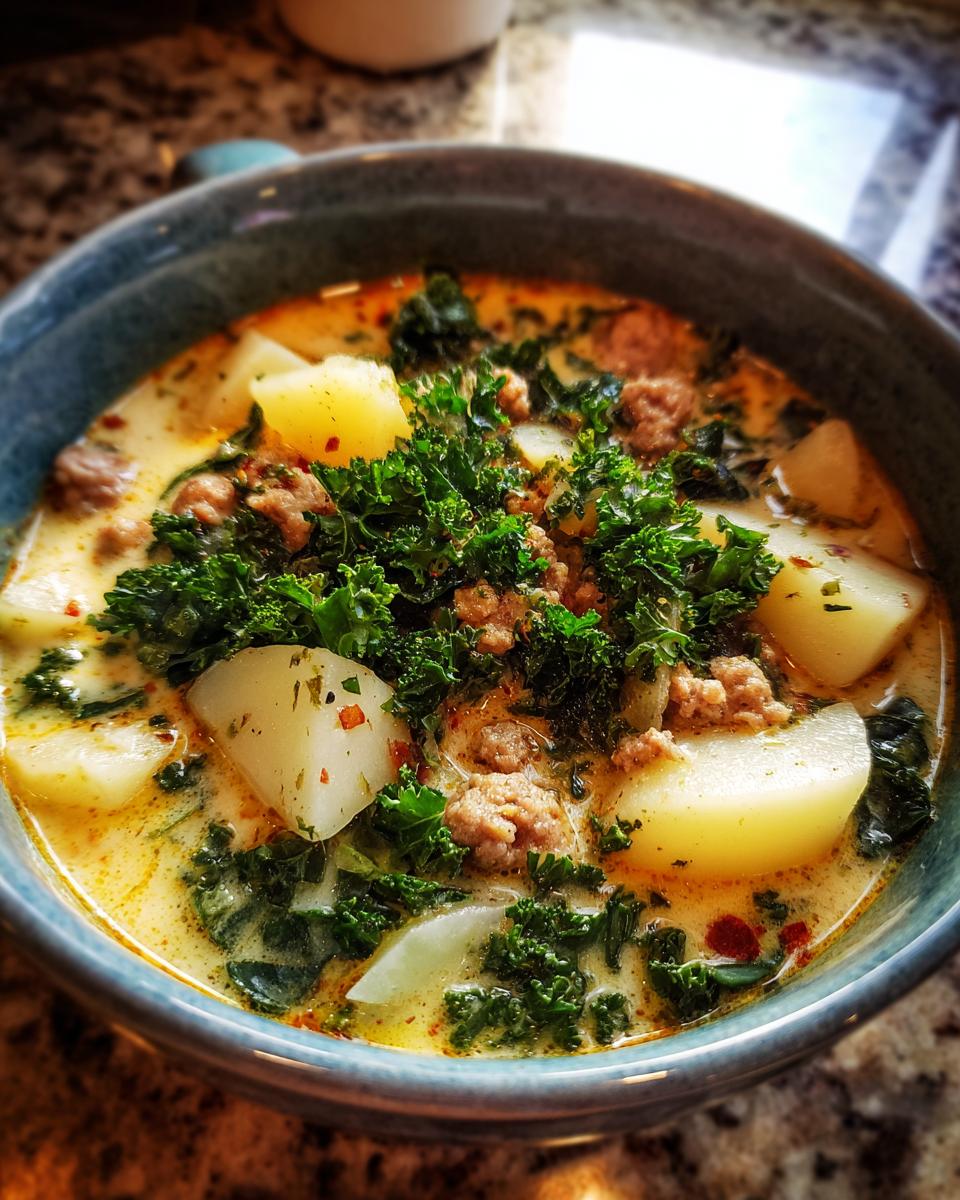 Healthy Slow Cooker Zuppa Toscana Soup - detail 4