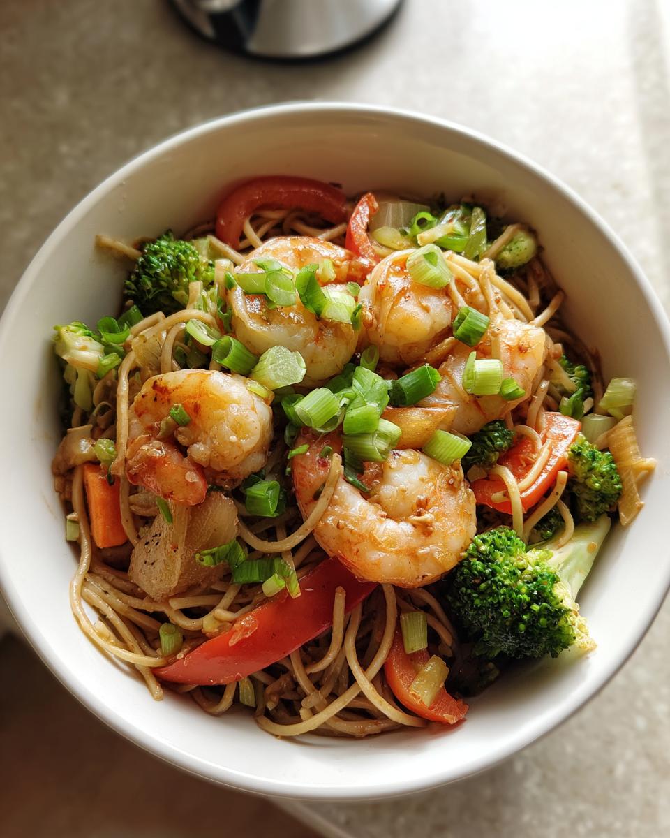 High-Protein Shrimp Stir Fry with Noodles - detail 5