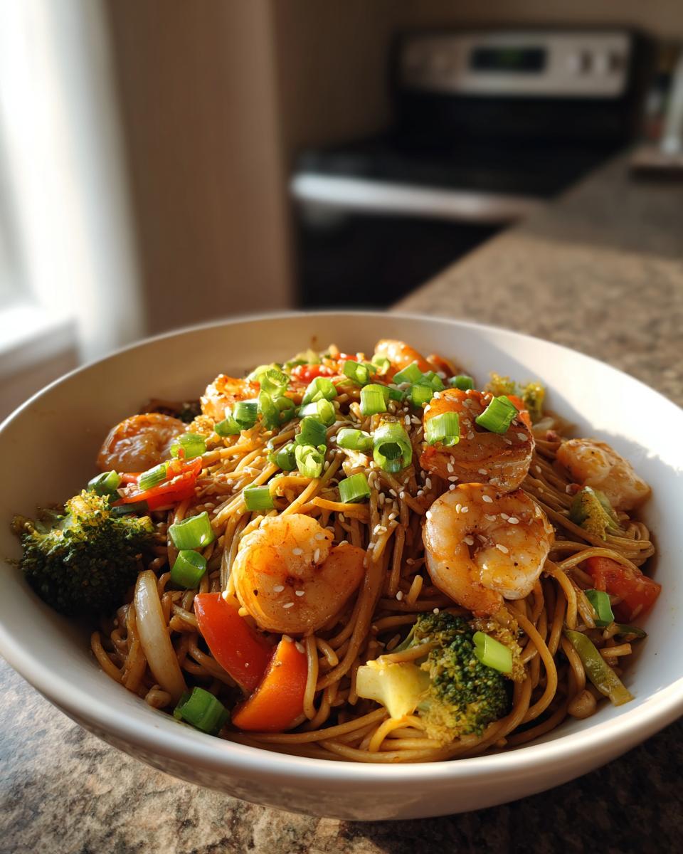 High-Protein Shrimp Stir Fry with Noodles - detail 6