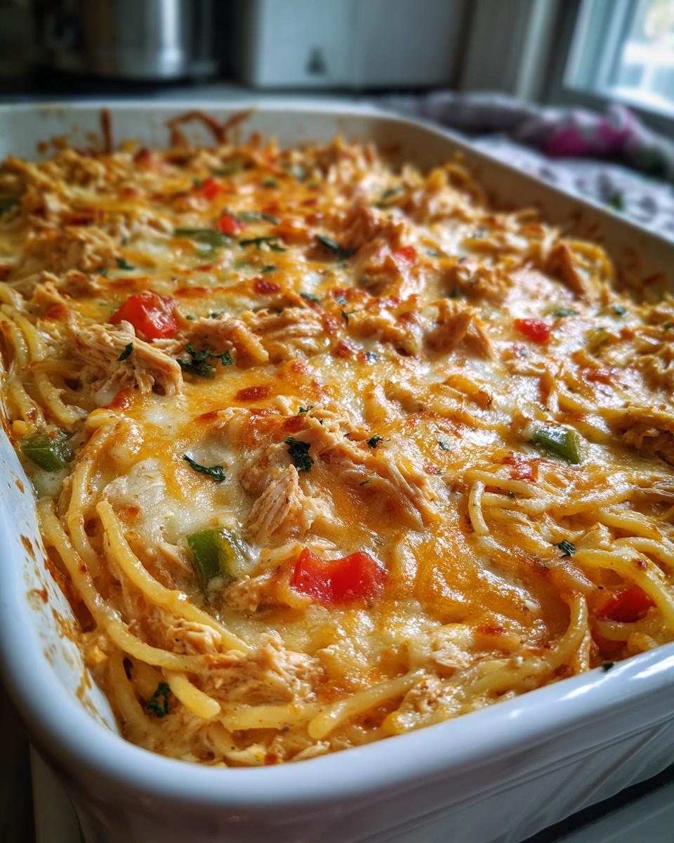 Irresistible Spicy Southern Chicken Spaghetti Casserole - detail 1