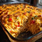 Irresistible Spicy Southern Chicken Spaghetti Casserole