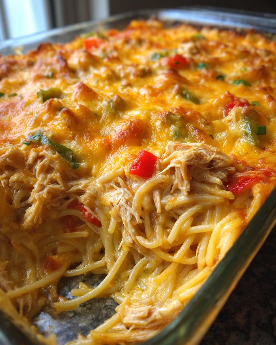 Irresistible Spicy Southern Chicken Spaghetti Casserole - detail 2