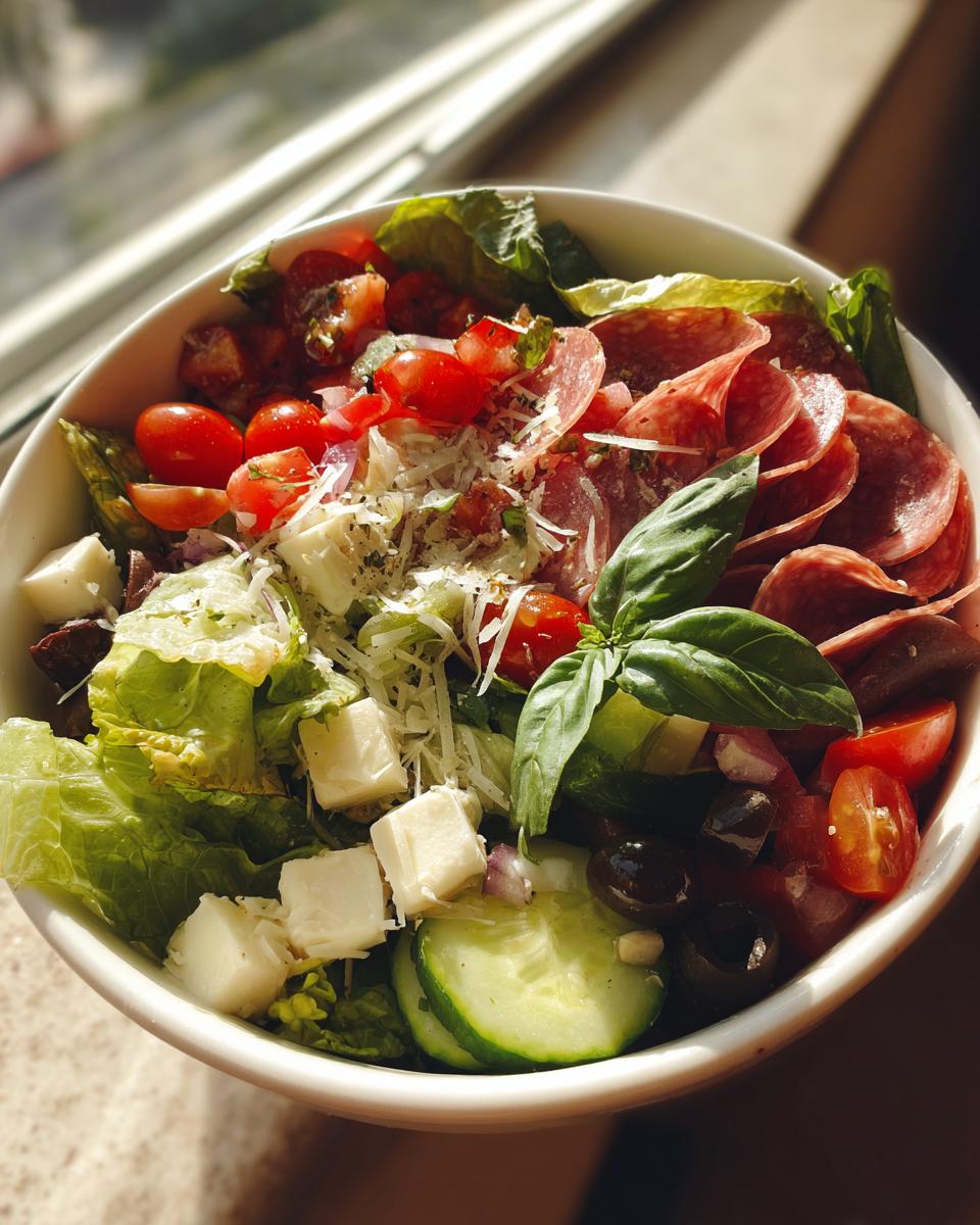 Italian Chopped Salad With Salami & Mozzarella - detail 1