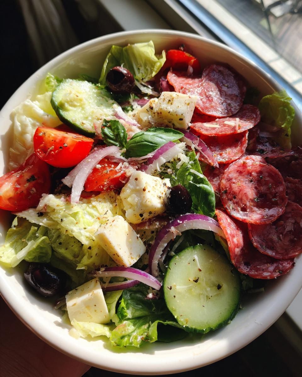 Italian Chopped Salad With Salami & Mozzarella - detail 2