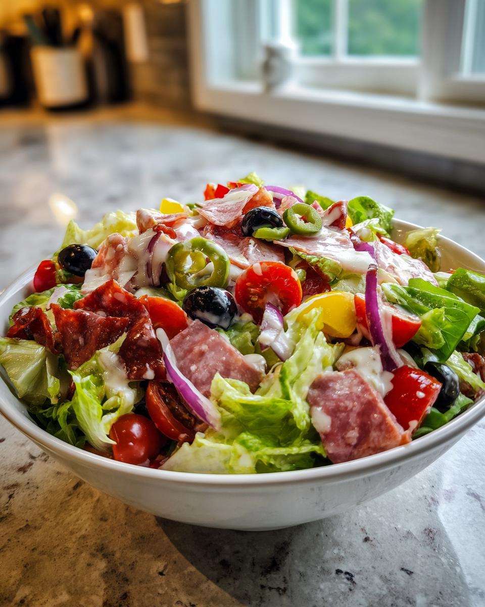 Italian Grinder Salad (Chopped Sub Salad) - detail 1
