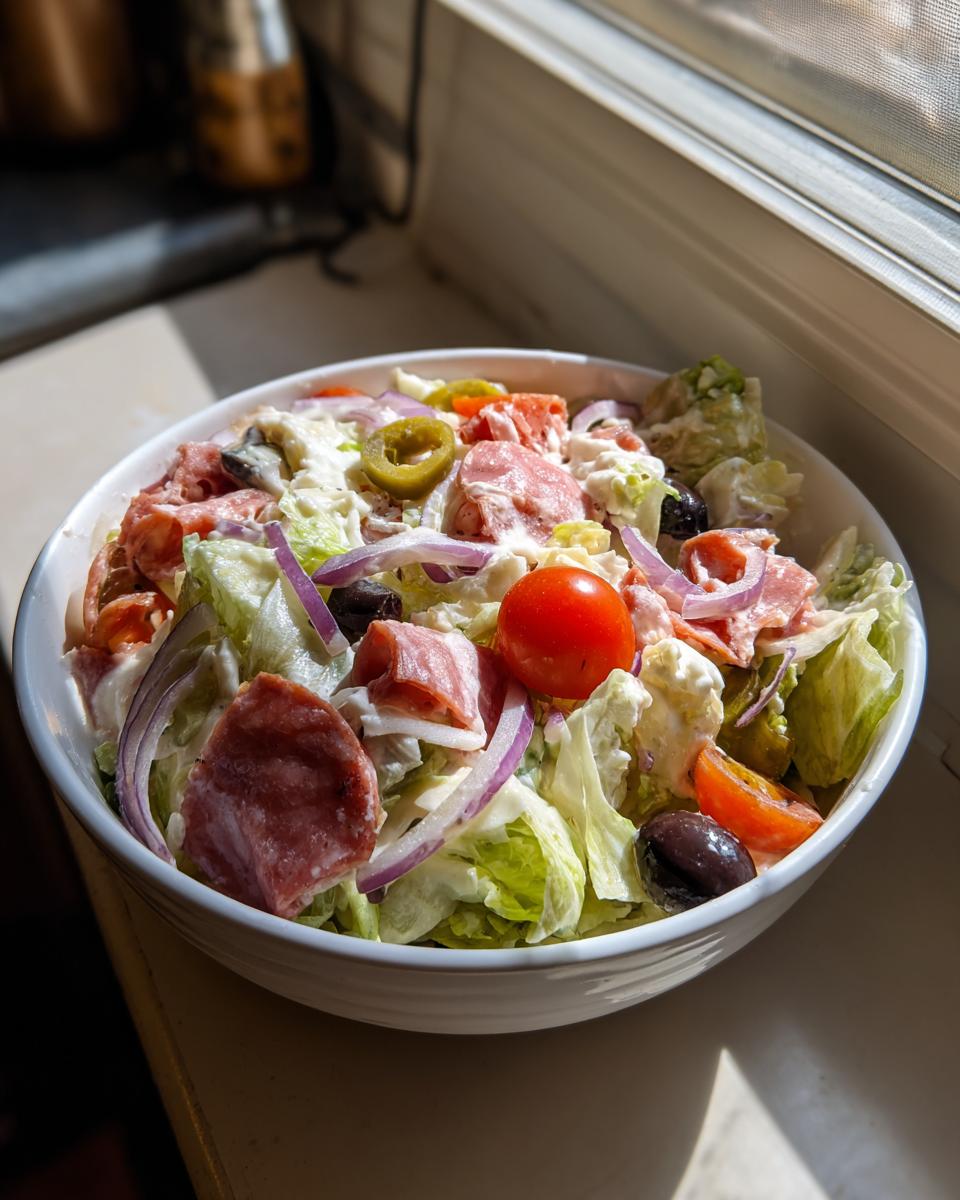 Italian Grinder Salad (Chopped Sub Salad) - detail 2