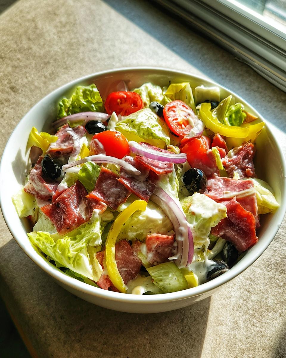 Italian Grinder Salad (Chopped Sub Salad) - detail 4
