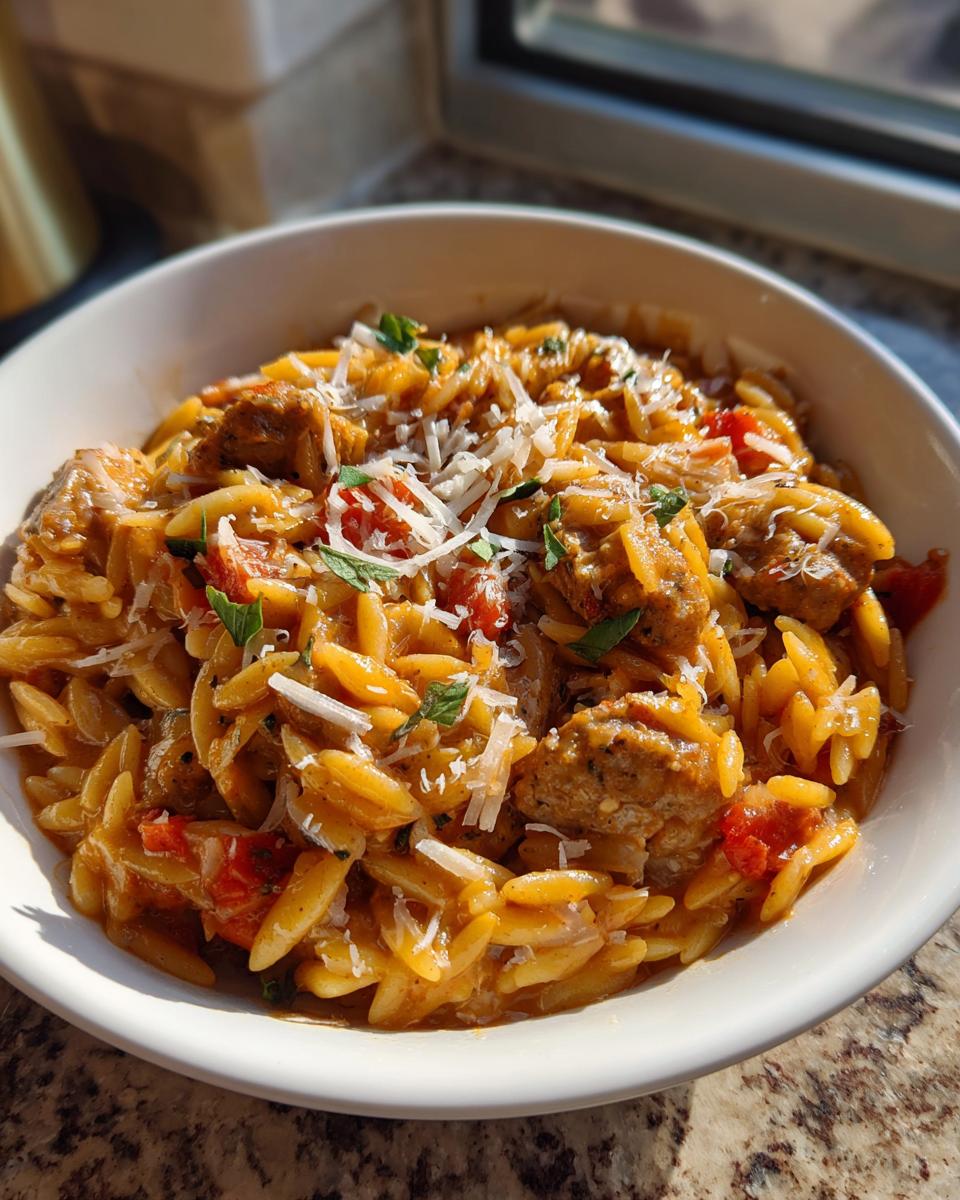 Italian Sausage Orzo - detail 1