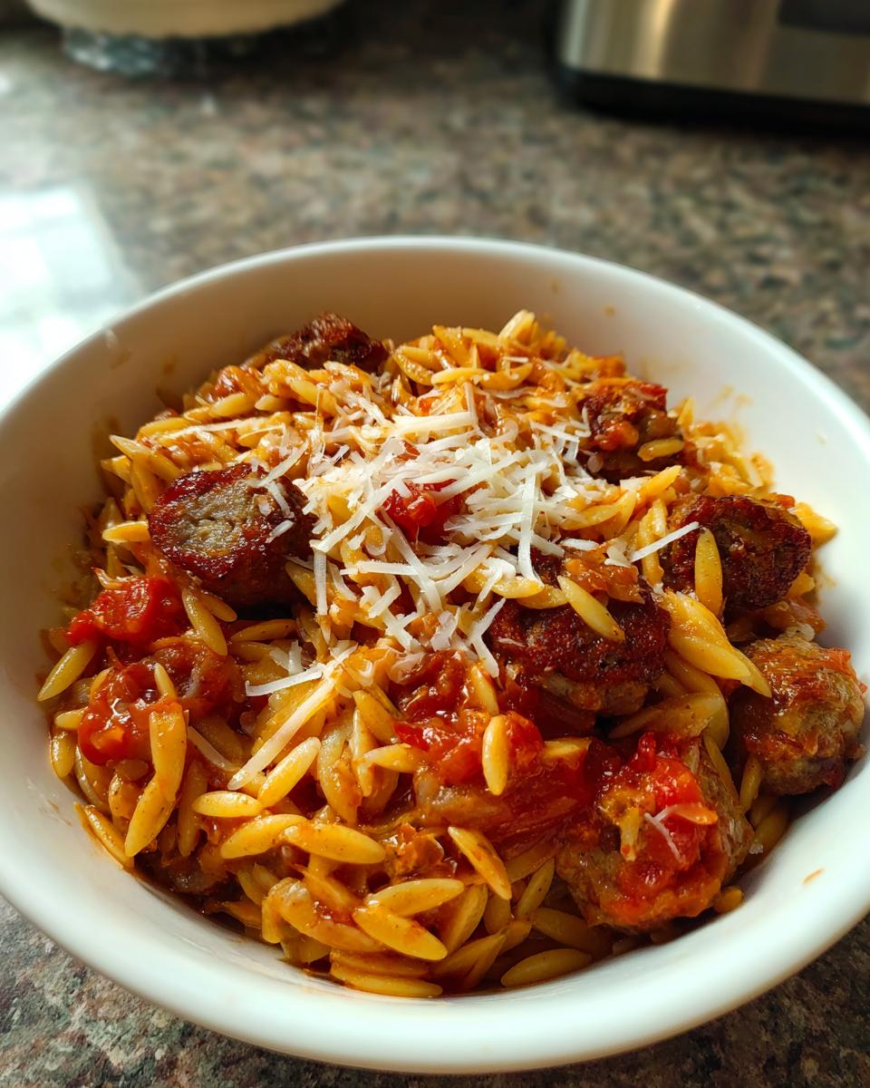 Italian Sausage Orzo - detail 4