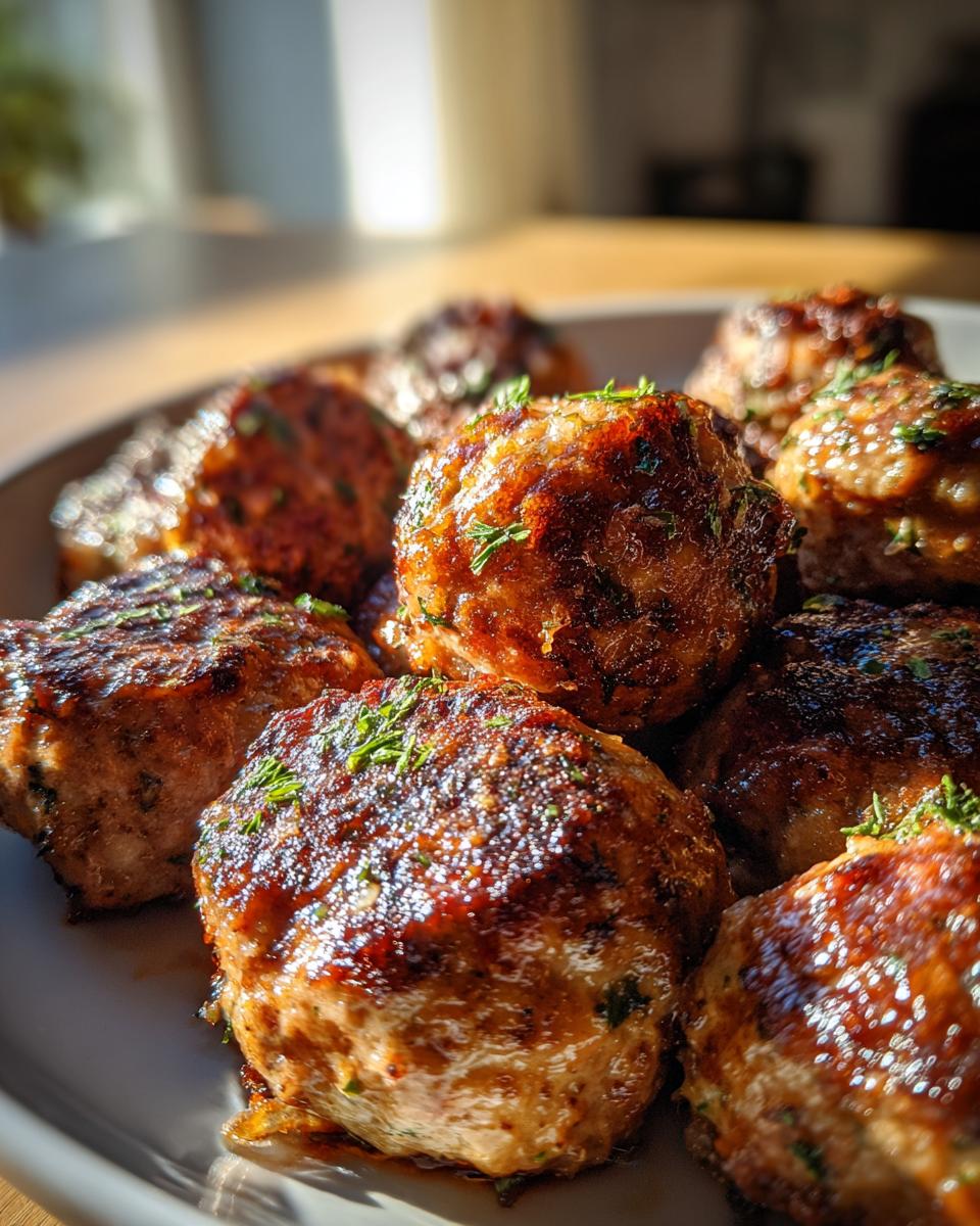 Juicy Italian Meatballs - detail 1