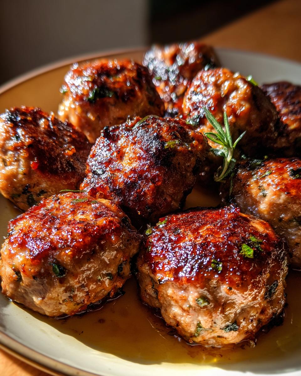 Juicy Italian Meatballs - detail 3