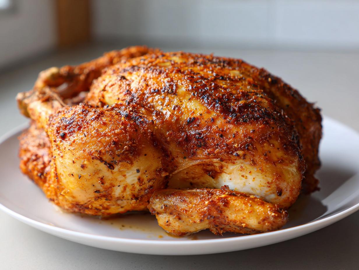Juicy & Crispy Air Fryer Whole Chicken in 1 Hour Magic