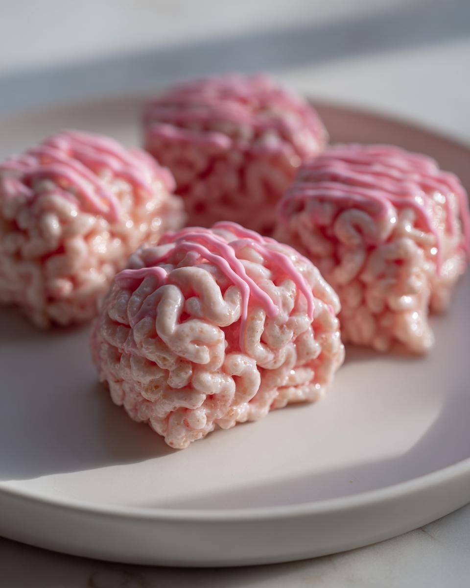 Marshmallow Rice Krispies (Bubbles) Halloween Brains - detail 1