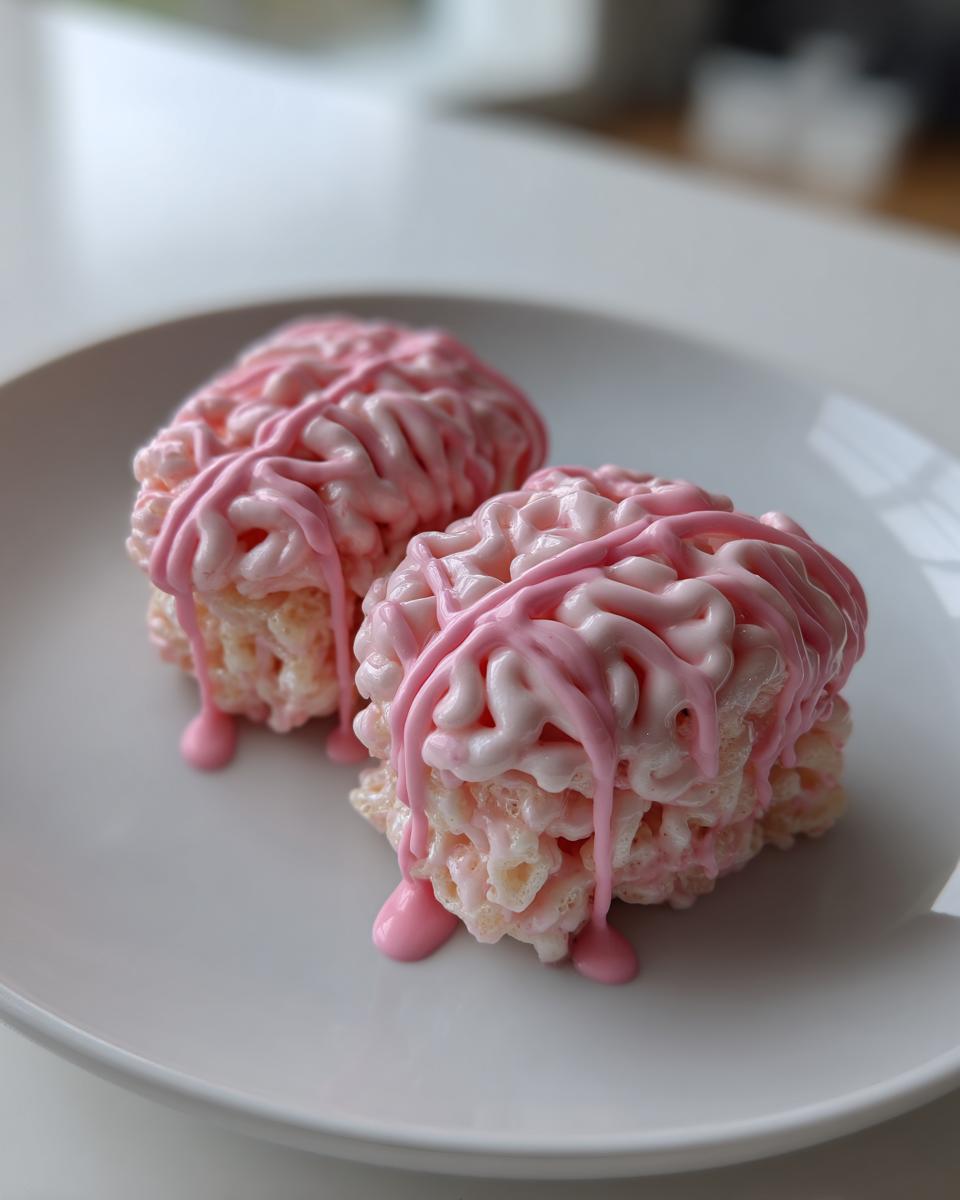 Marshmallow Rice Krispies (Bubbles) Halloween Brains - detail 3