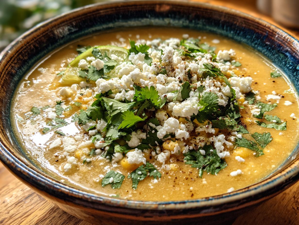 4-Hour Mexican Street Corn Soup Crockpot Magic