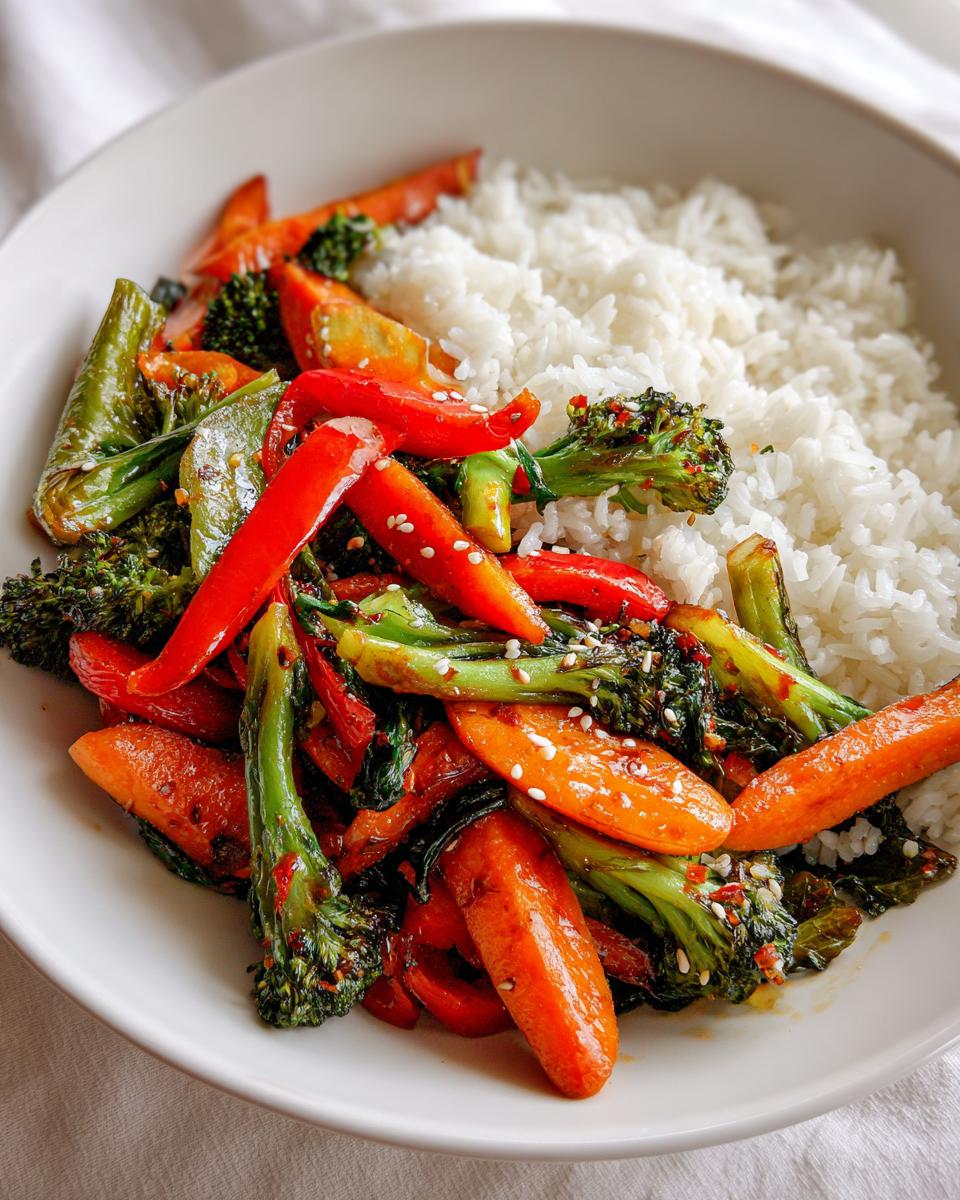 Quick Veggie Stir-Fry with Rice - detail 1