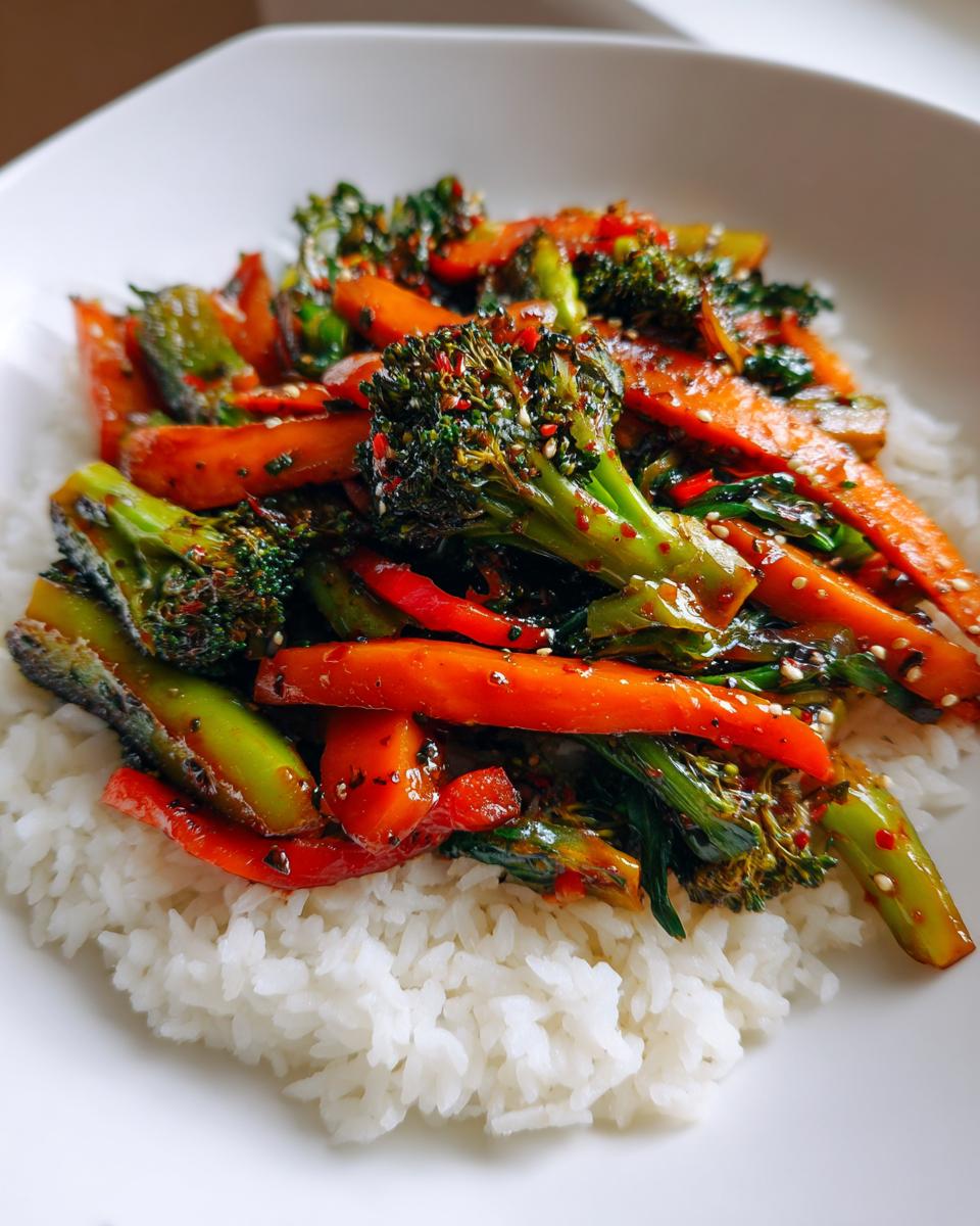 Quick Veggie Stir-Fry with Rice - detail 4