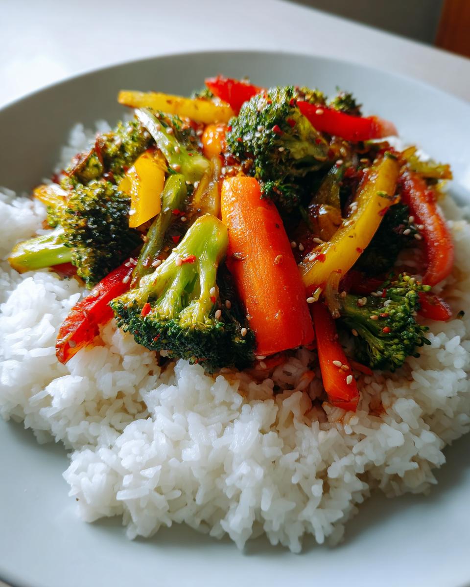 Quick Veggie Stir-Fry with Rice - detail 5