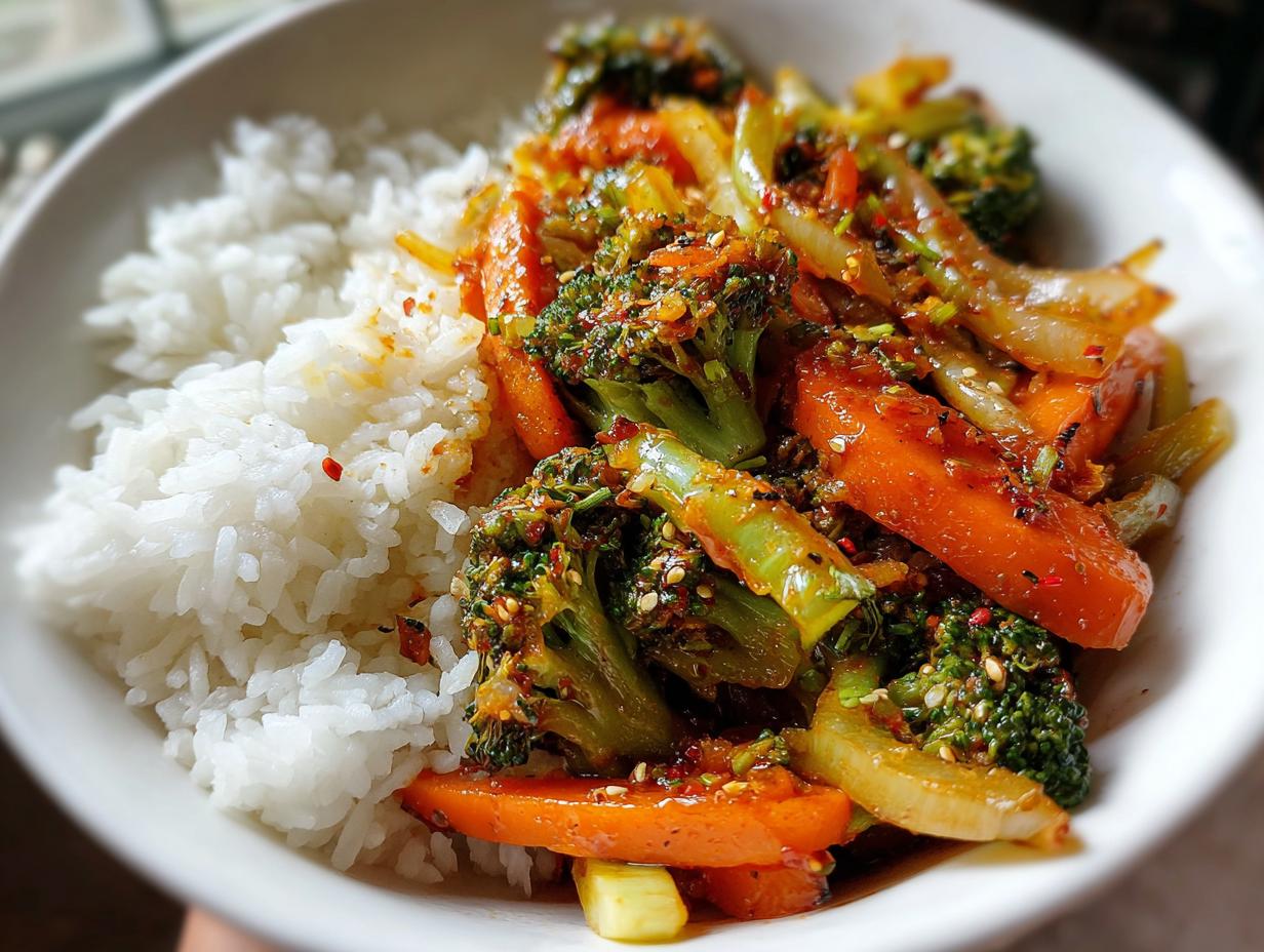 30-Minute Quick Veggie Stir-Fry with Rice That Thrills