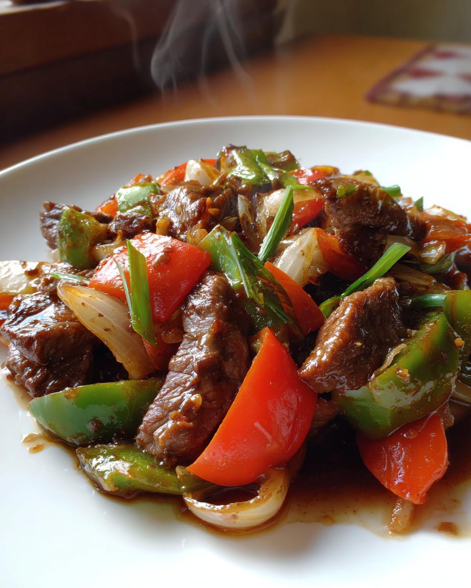 Sizzling Chinese Pepper Steak with Onions - detail 1