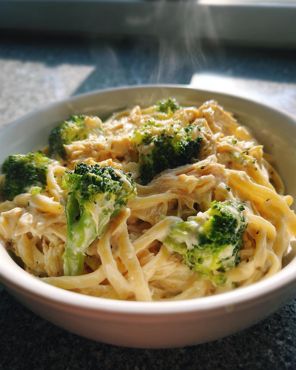 Slow Cooker Chicken Alfredo with Broccoli - detail 2