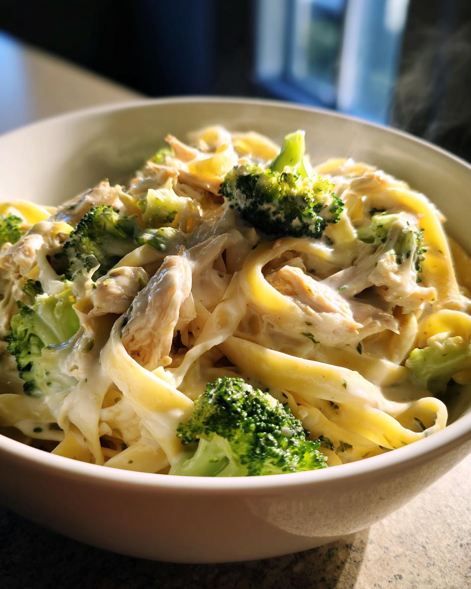 Slow Cooker Chicken Alfredo with Broccoli - detail 3