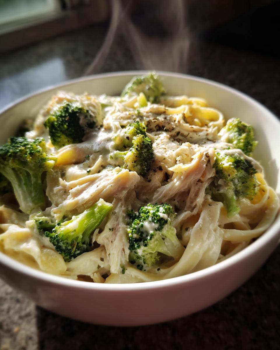Slow Cooker Chicken Alfredo with Broccoli - detail 4