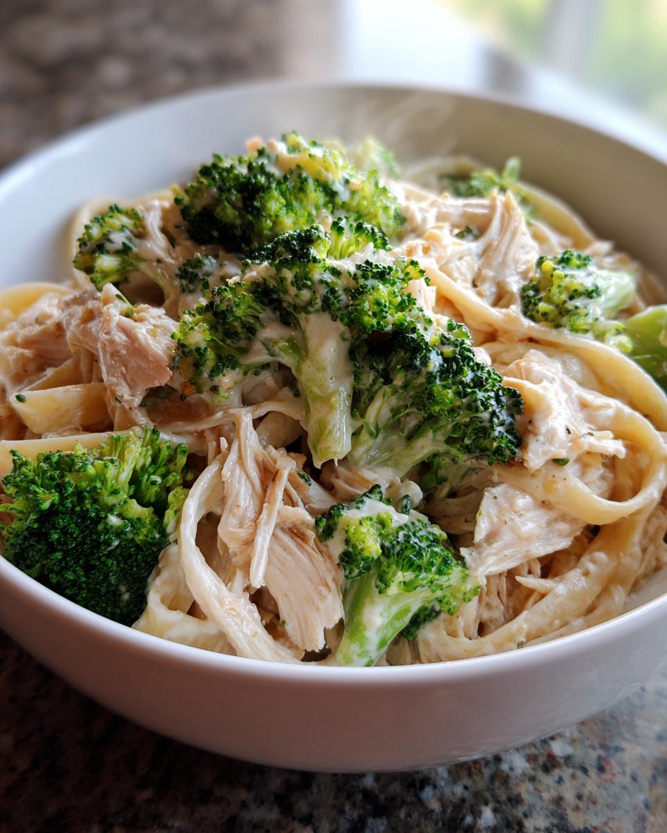 Slow Cooker Chicken Alfredo with Broccoli - detail 5