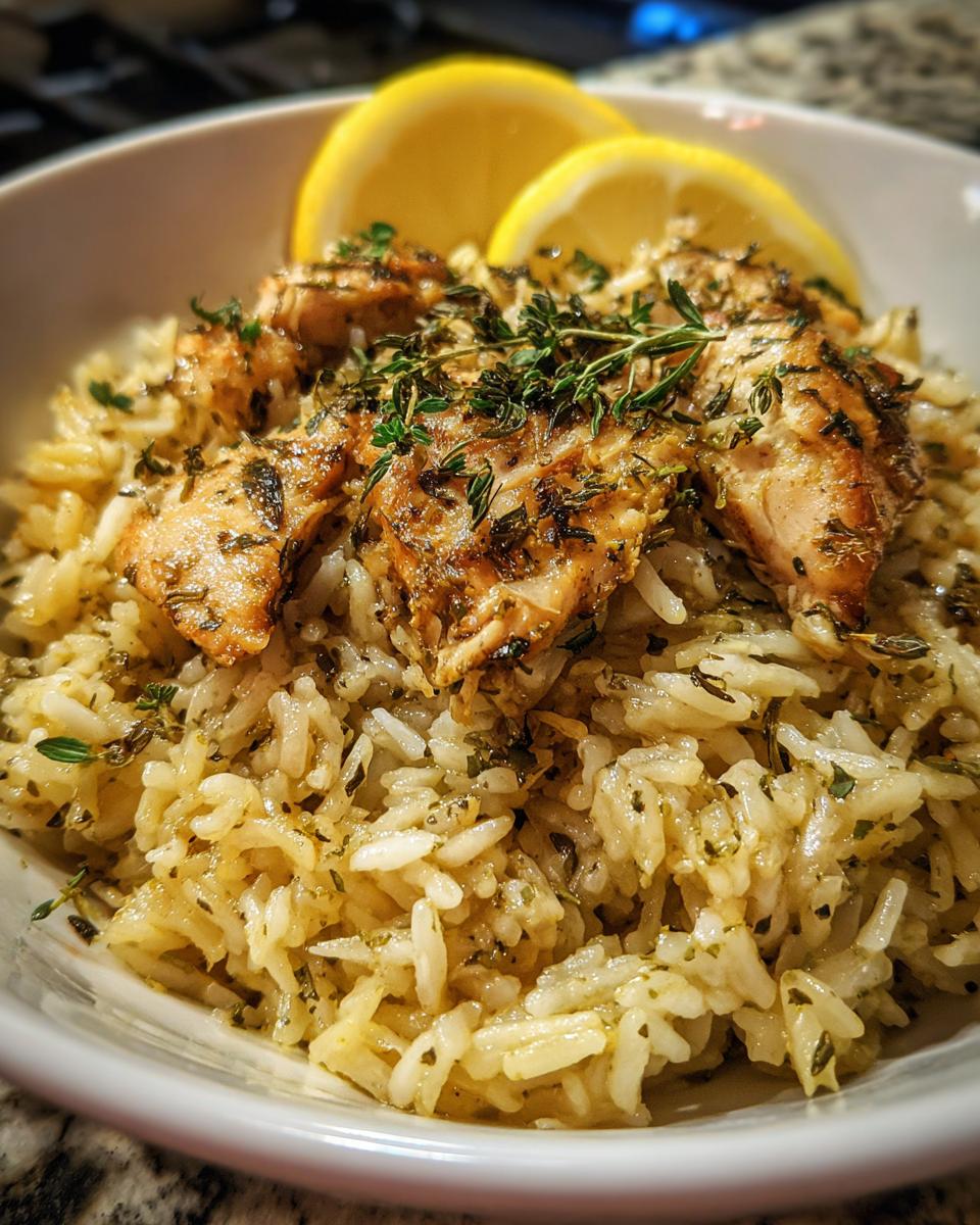 Slow Cooker Lemon Herb Chicken and Rice - detail 2