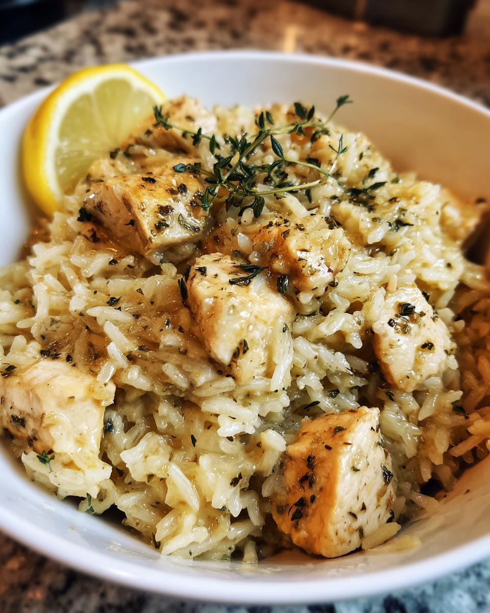 Slow Cooker Lemon Herb Chicken and Rice - detail 4