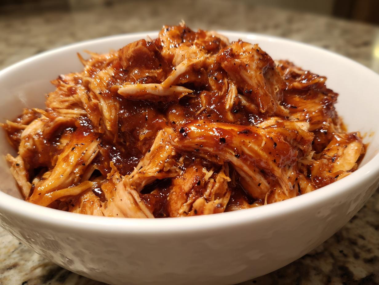 Zesty BBQ Chicken Crockpot: 4-Ingredient Magic You’ll Crave