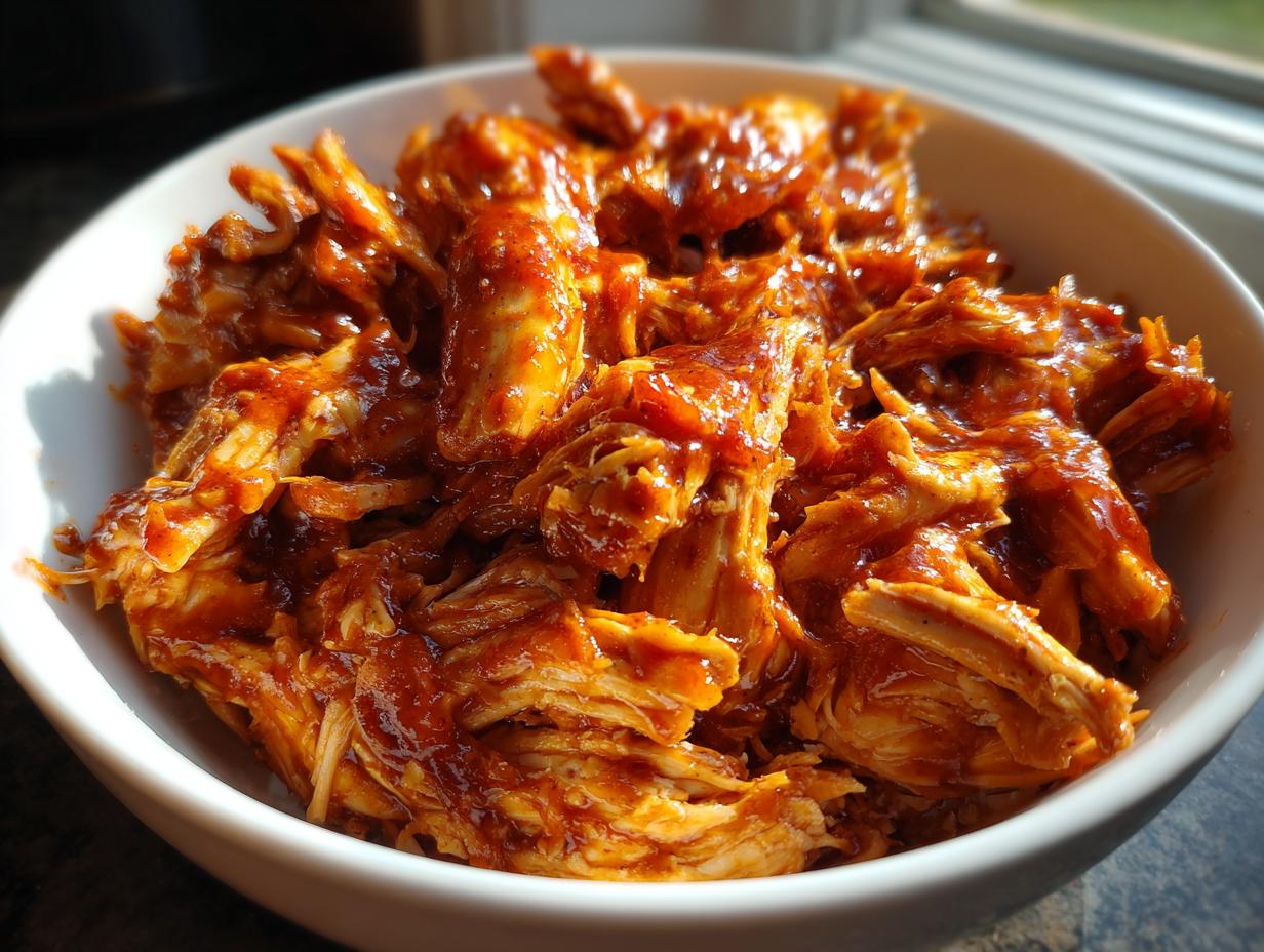 30-Minute Instant Pot BBQ Pulled Chicken Wows Every Bite