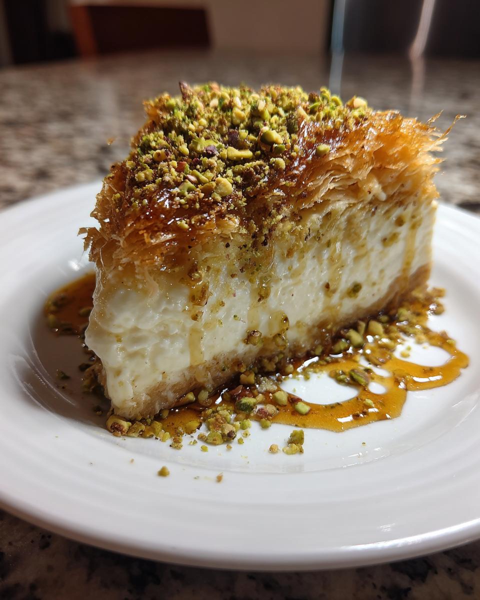 Baklava Pistachio Cheesecake - detail 2