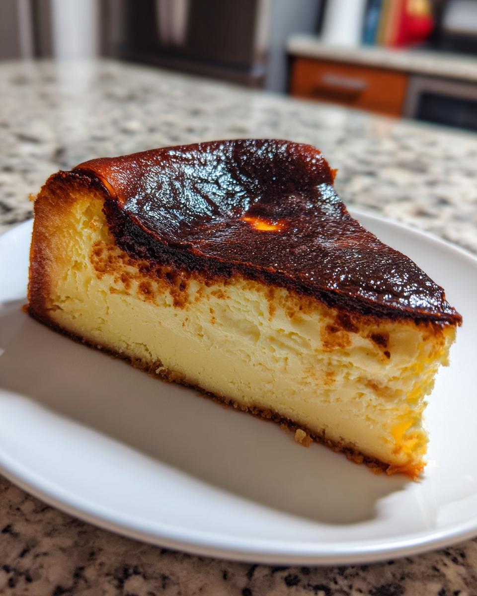 Basque Burnt Cheesecake - detail 1