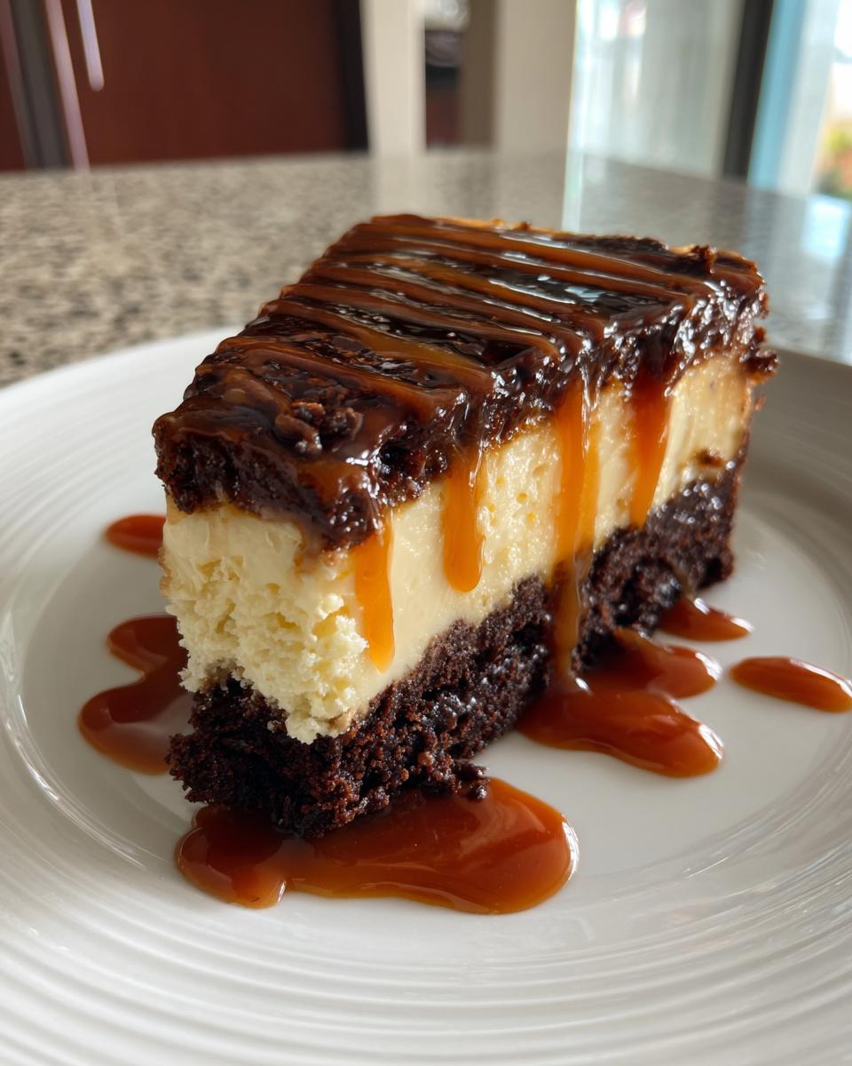 Caramel Brownie Cheesecake - detail 1