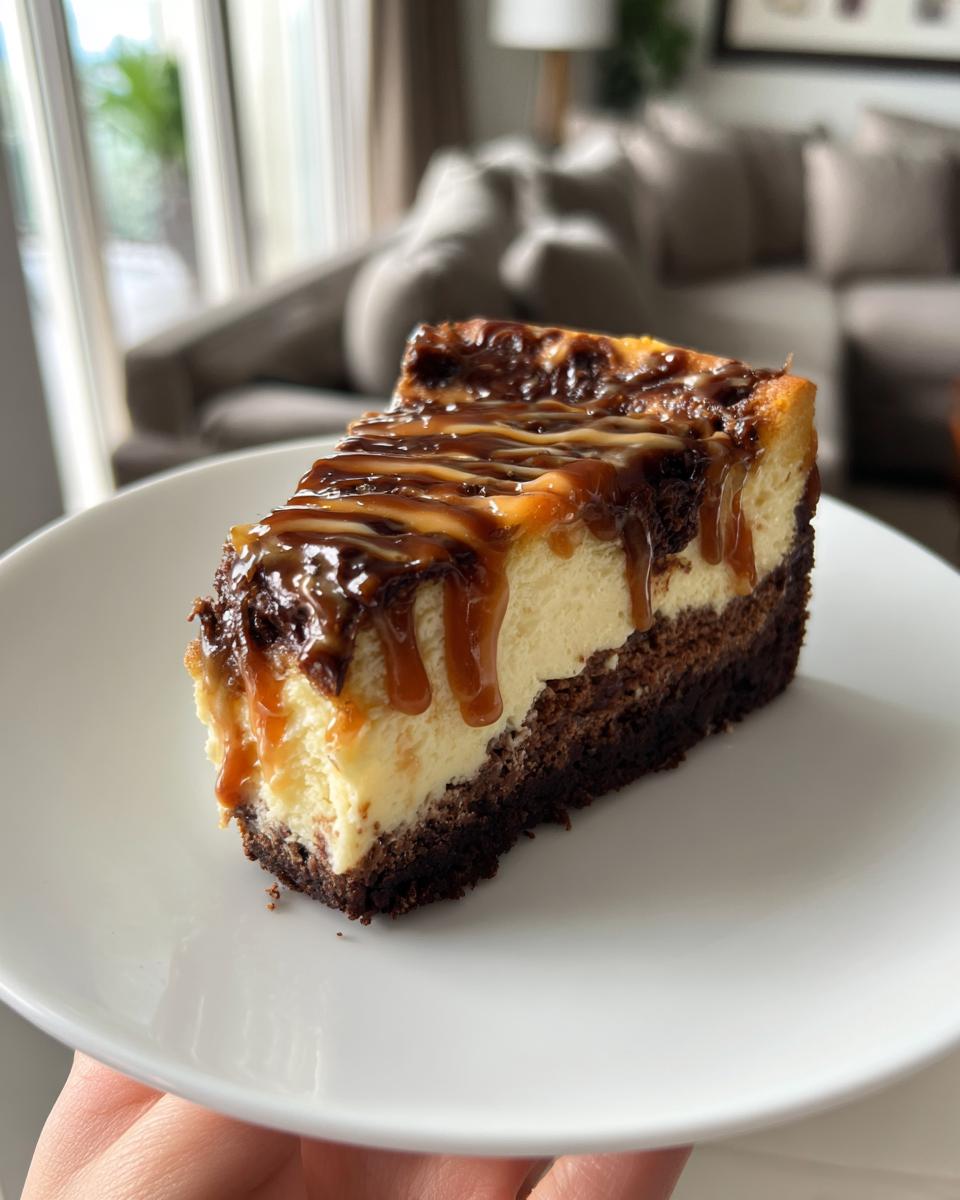 Caramel Brownie Cheesecake - detail 3