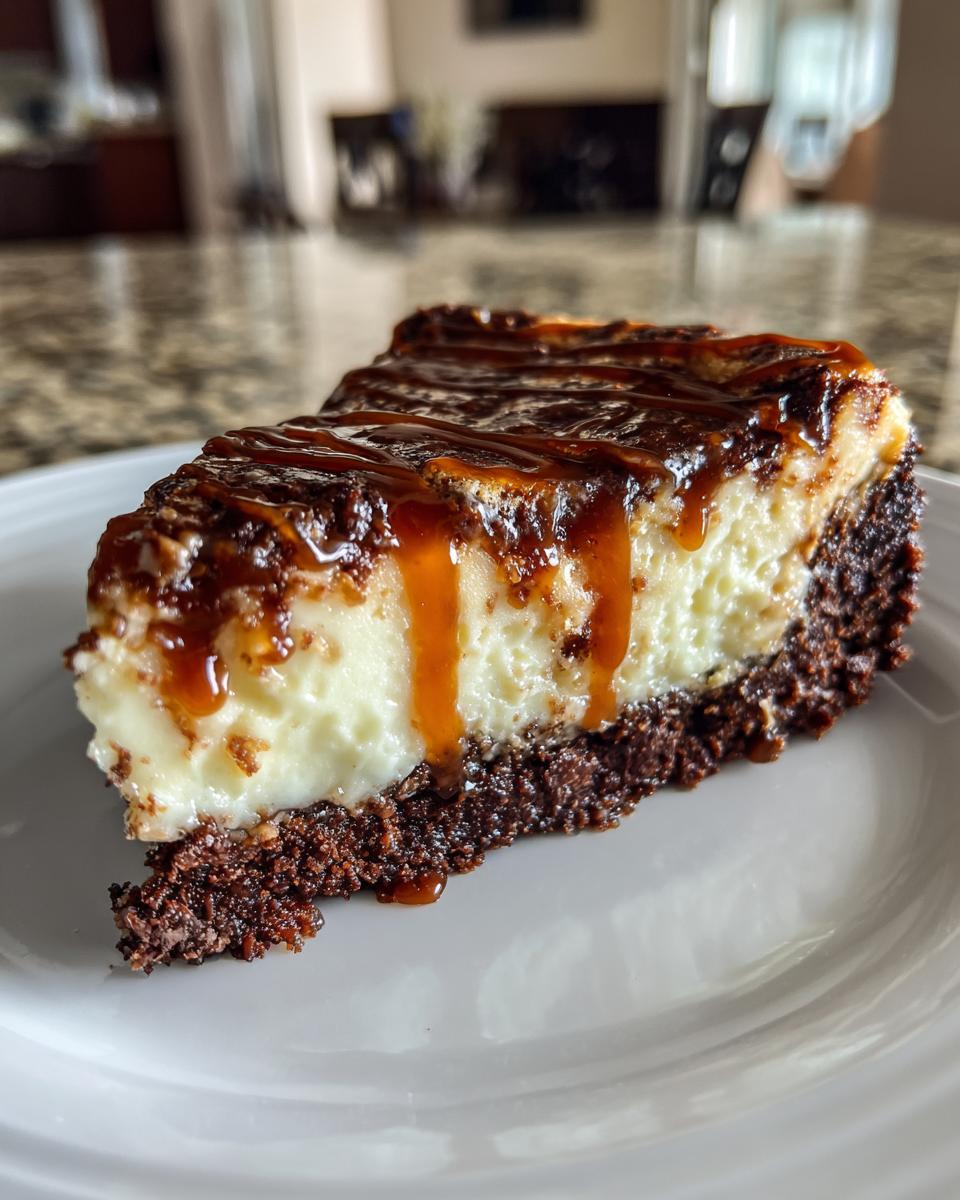 Caramel Brownie Cheesecake - detail 4