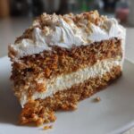 Carrot Cake Cheesecake with Creamy Topping