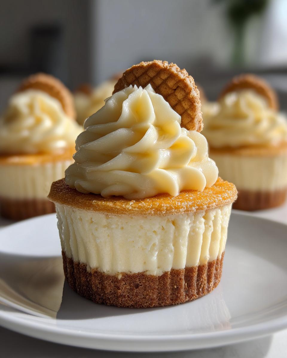 Creamy vanilla cheesecake cupcakes - detail 1