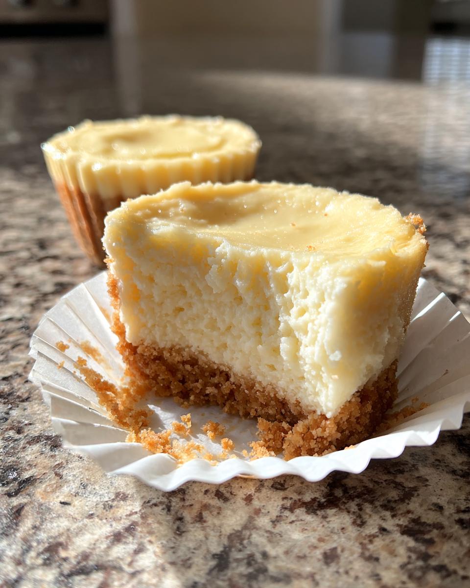 Delicious Mini Cheesecakes with Graham Cracker Crust - detail 3