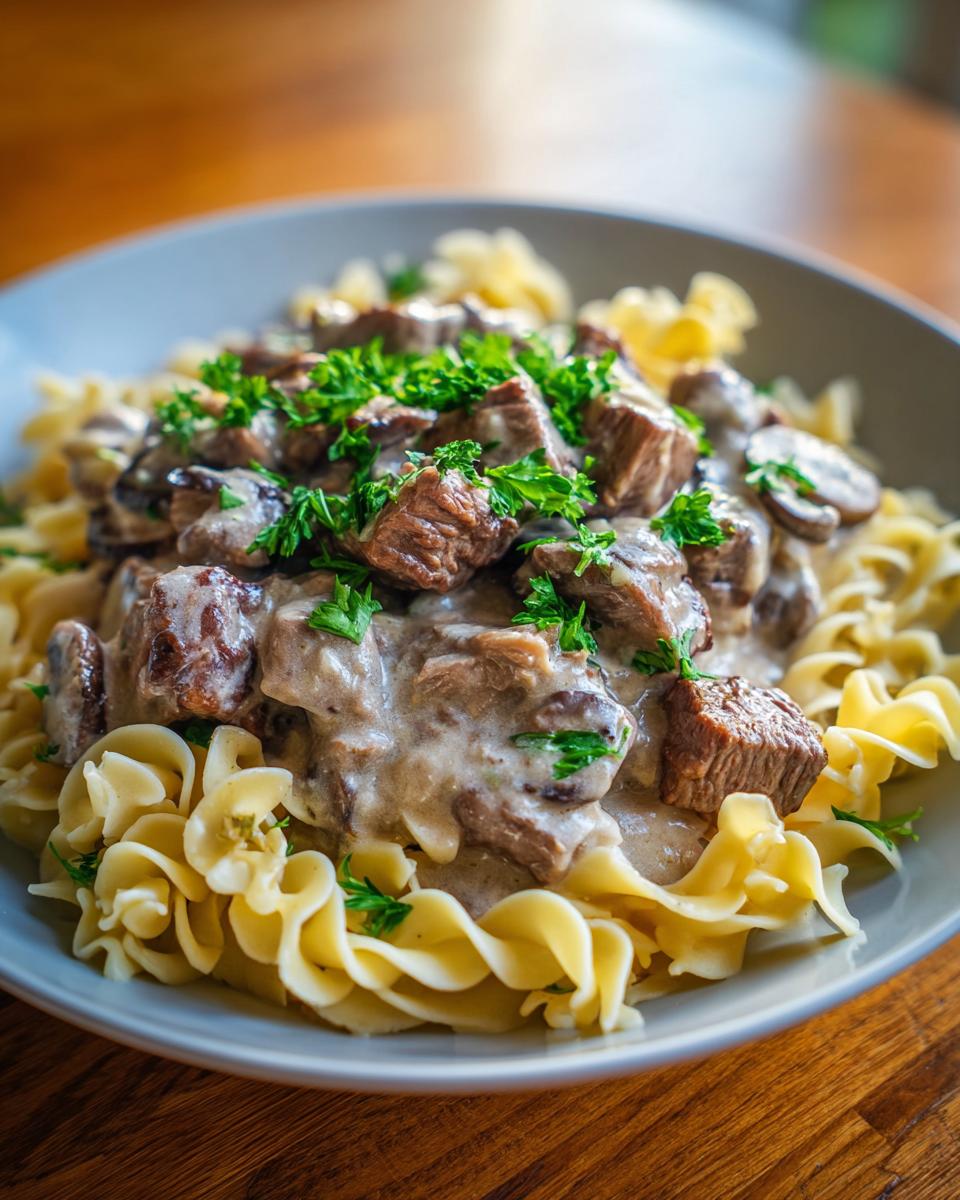 EASY INSTANT POT BEEF STROGANOFF - detail 1