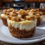 Easy Apple Crisp Mini Cheesecakes