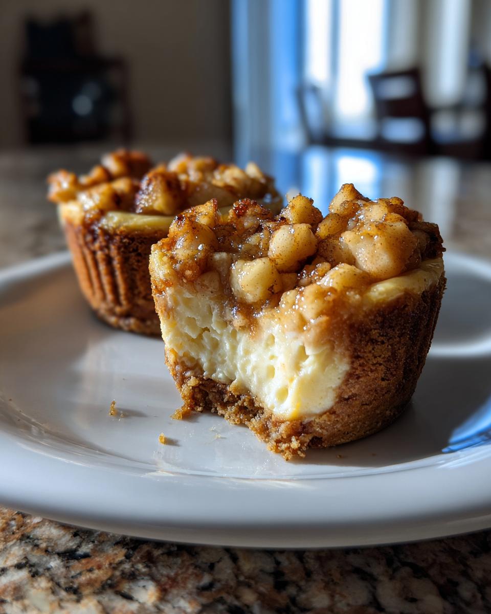 Easy Apple Crisp Mini Cheesecakes - detail 2