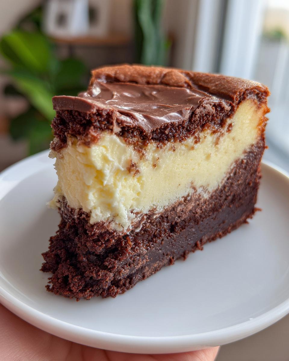 Easy Brownie Bottom Cheesecake - detail 1