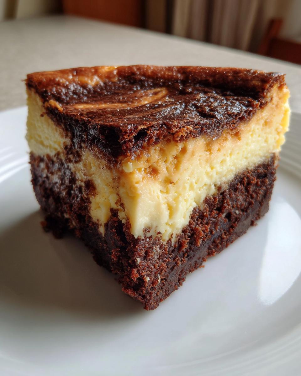 Easy Brownie Bottom Cheesecake - detail 3