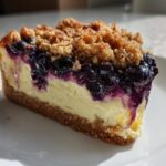 Effortless Blueberry Crumble Cheesecake