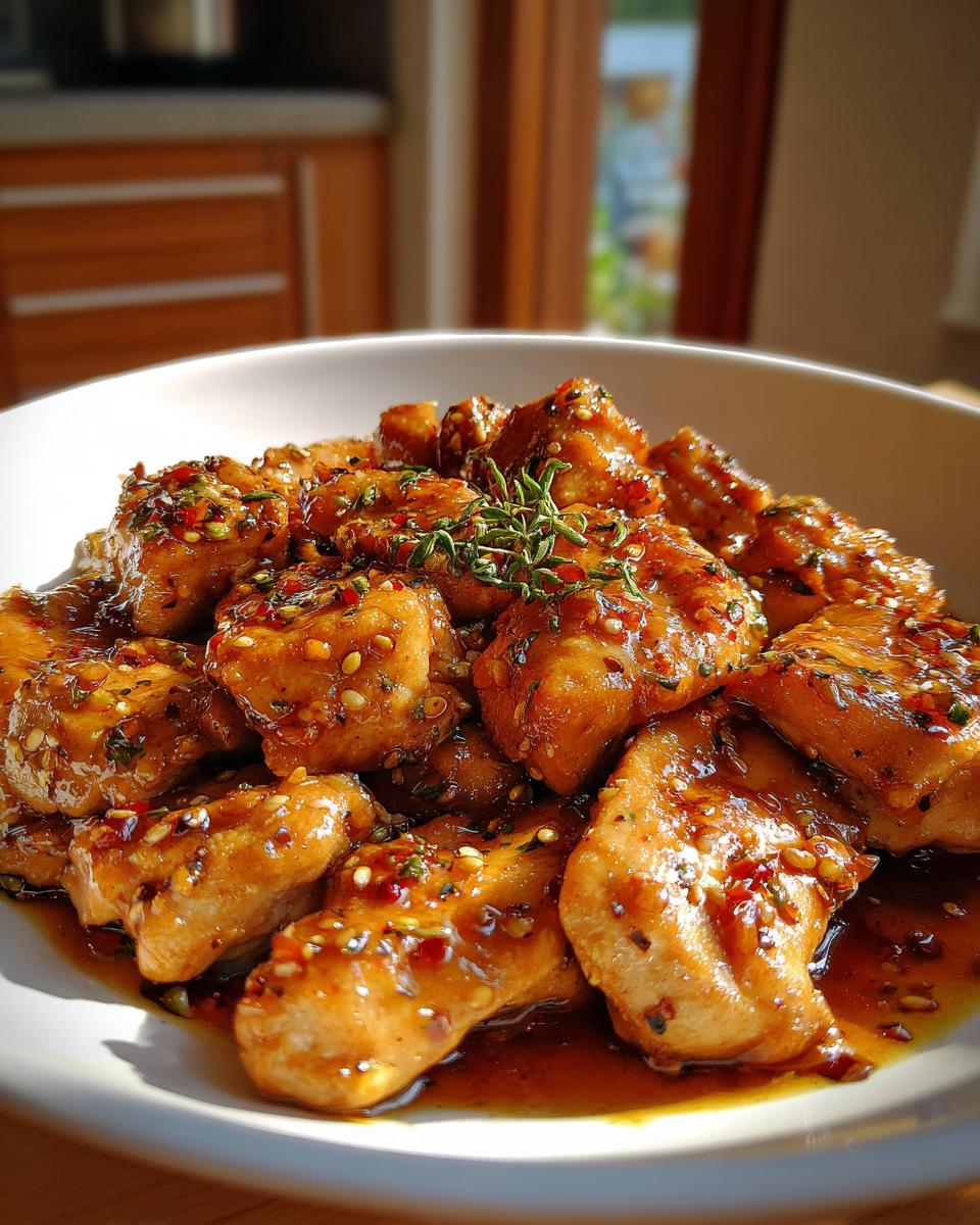 HONEY GARLIC CHICKEN - detail 3